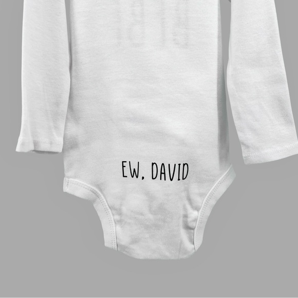 Gerber Organic Cotton NWOT Schitts Creek The Bébé Long Sleeve Onesies 12 Months - Picture 6 of 12